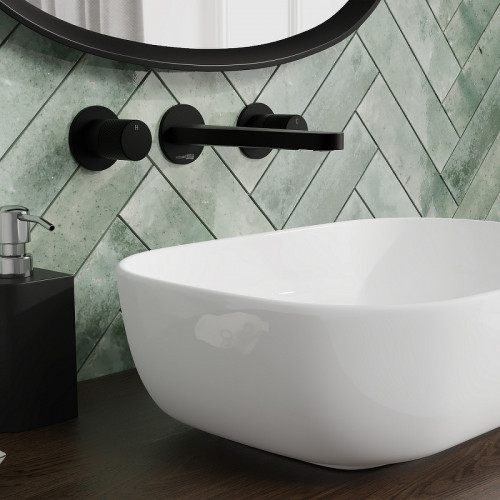 Смеситель для раковины WasserKRAFT Fulda 5245 Черный матовый латунь встраиваемый