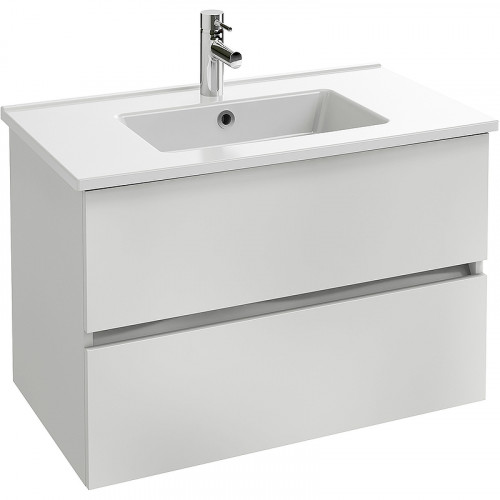 Тумба под раковину Jacob Delafon Tolbiac 80 EB2382-J5 подвесная Белый лак МДФ / ЛДСП