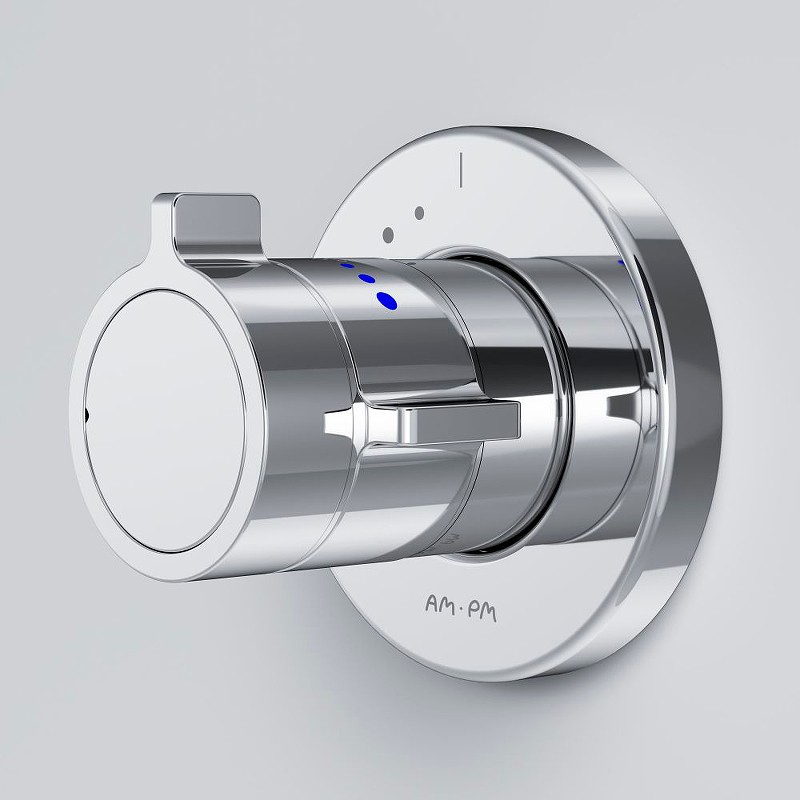 Смеситель для душа AM.PM X-Joy F85A65600 с термостатом Хром латунь встраиваемый