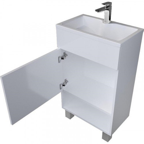 Тумба с раковиной 1MarKa July 50Н У85932 Белый глянец МДФ / ЛДСП