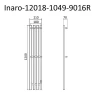 Электрический полотенцесушитель Маргроид Inaro 12 x 2.1 Inaro-12018-1049-9016R цвет Белый матовый