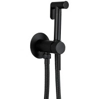 Гигиенический душ со смесителем Haiba HB5511-7 Черный матовый латунь на стену