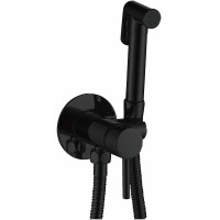 Гигиенический душ со смесителем Haiba HB5511-7 Черный матовый латунь на стену