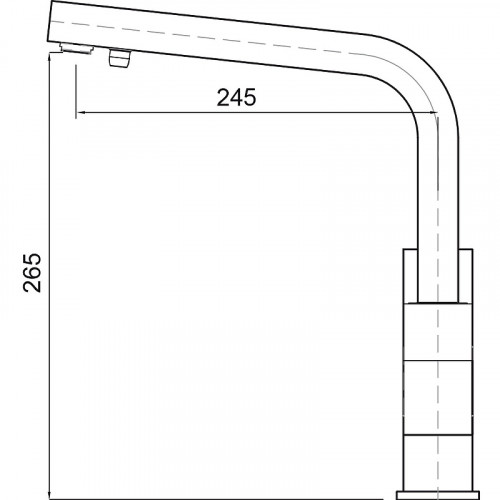 Смеситель для кухни Kaiser Sonat 34044 Хром латунь