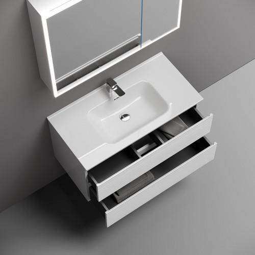 Тумба под раковину Sancos Folk 90 FL90W подвесная Bianco