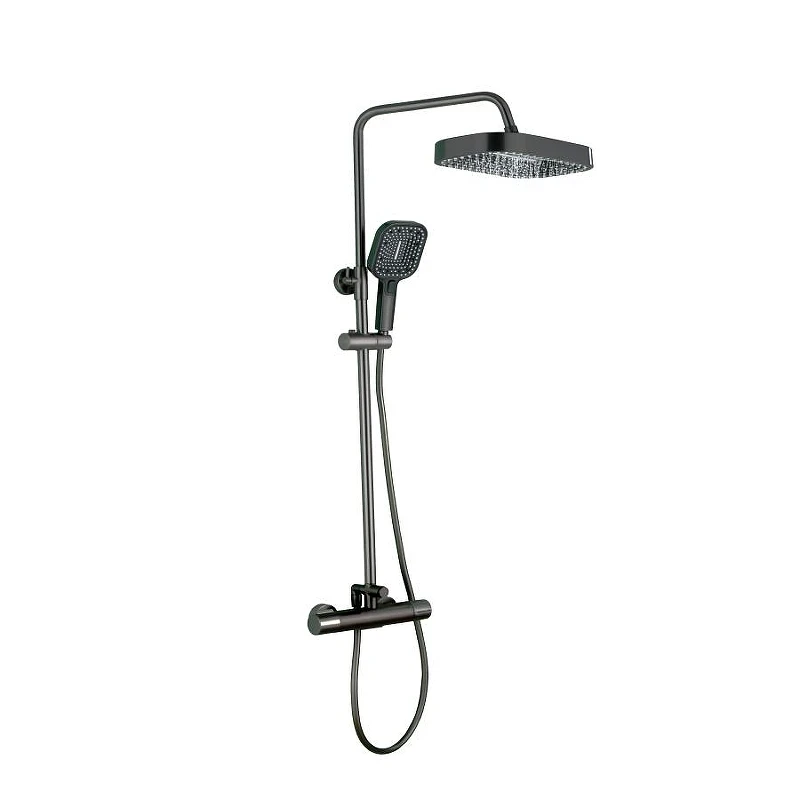 Душевая система ALMAes Doris GK-0348 с термостатом цвет Оружейная сталь