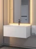 Тумба под раковину Uperwood Parma Premium 85 3930205466 подвесная цвет Белый матовый