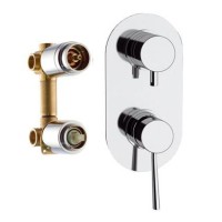 Смеситель для ванны Remer Minimal N937 Хром встраиваемый