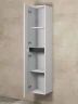 Шкаф пенал Uperwood Modul 33 2930205401 подвесной цвет Белый матовый Графит матовый