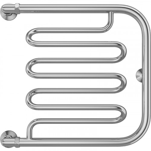 Водяной полотенцесушитель Terminus Фокстрот-Лиана (1) 500x500 4620768880971 Хром, боковое подключение, G 1" НР нержавеющая сталь