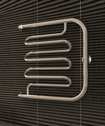 Водяной полотенцесушитель Terminus Фокстрот-Лиана (1) 500x500 4620768880971 Хром, боковое подключение, G 1" НР нержавеющая сталь