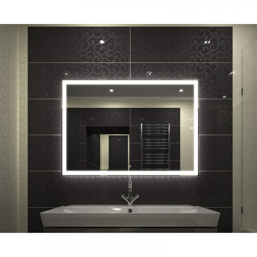 Зеркало Континент Mercury 800х600 ЗЛП571 с подсветкой с сенсорным выключателем стекло