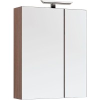 Зеркальный шкаф Aquanet Нью-Йорк 70 L 203952 Орех МДФ / ЛДСП, стекло