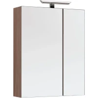 Зеркальный шкаф Aquanet Нью-Йорк 70 L 203952 Орех МДФ / ЛДСП, стекло