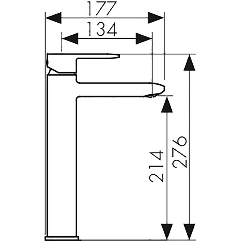 Смеситель для раковины Kaiser Estilo 62111 Хром латунь
