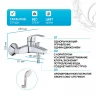 Смеситель для ванны Grohe Eurosmart 3330220A Хром латунь на стену