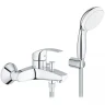 Смеситель для ванны Grohe Eurosmart 3330220A Хром латунь на стену