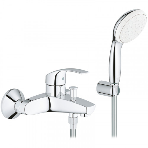 Смеситель для ванны Grohe Eurosmart 3330220A Хром латунь на стену