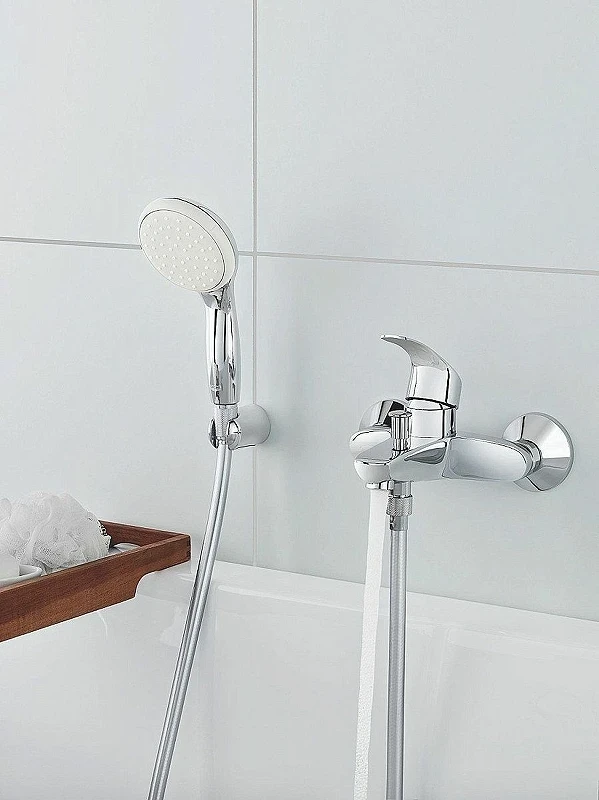 Смеситель для ванны Grohe Eurosmart 3330220A Хром латунь на стену
