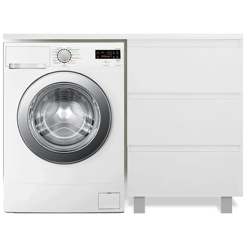 Тумба с раковиной Эстет Dallas Luxe 105 R ФР-00009669 Белая МДФ / ЛДСП