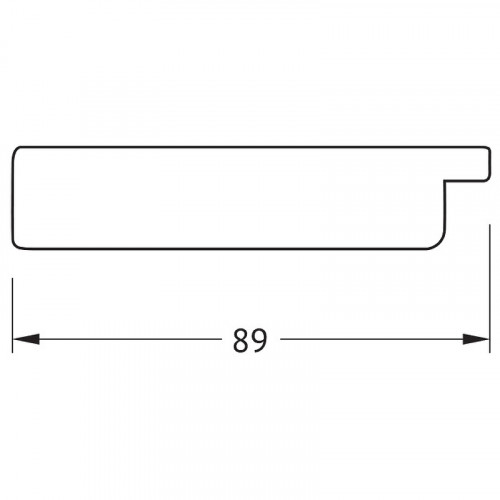 Зеркало Evoform Definite 161х81 BY 3921 в багетной раме - Перламутровые дюны 89 мм стекло