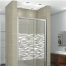 Душевая дверь Good Door Antares WTW-140-W-CH 140 профиль Хром с узором Волна