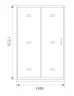 Душевая дверь Good Door Antares WTW-140-W-CH 140 профиль Хром с узором Волна