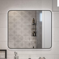 Зеркало DIWO Кострома 80 ЗЛП1748 с подсветкой цвет Черный с бесконтактным выключателем