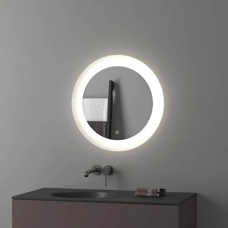 Зеркало Evoform Ledshine d60 BY 2623 с подсветкой 13.5 W - сенсорный выключатель - нейтральный белый свет стекло