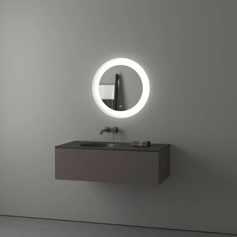 Зеркало Evoform Ledshine d60 BY 2623 с подсветкой 13.5 W - сенсорный выключатель - нейтральный белый свет стекло