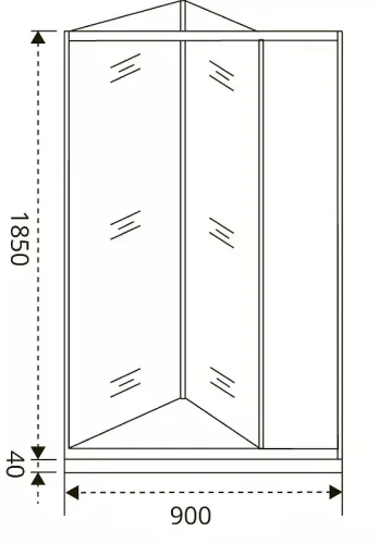 Душевая дверь Good Door Infinity SD-90-C-CH 90 профиль Хром стекло прозрачное