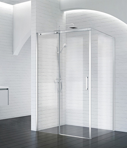 Душевой уголок BelBagno Acqua 150х100 ACQUA-AH-1-150/100-C-Cr профиль Хром стекло прозрачное