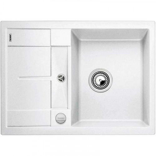 Кухонная мойка Blanco Metra 45S Compact 519576 Белая искусственный камень (литьевой мрамор) встраиваемая сверху, встраиваемая снизу