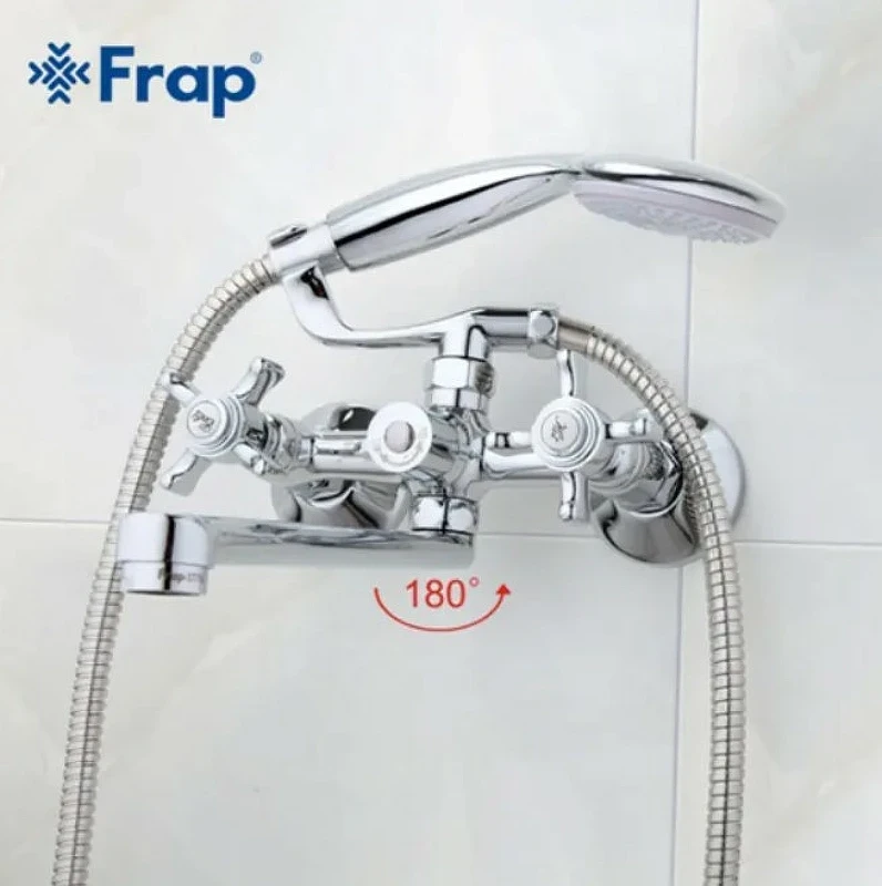 Смеситель для ванны Frap H24 F2224 универсальный Хром латунь на стену