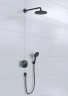Душевая система Hansgrohe Raindance S 27959670 с термостатом цвет Черный матовый