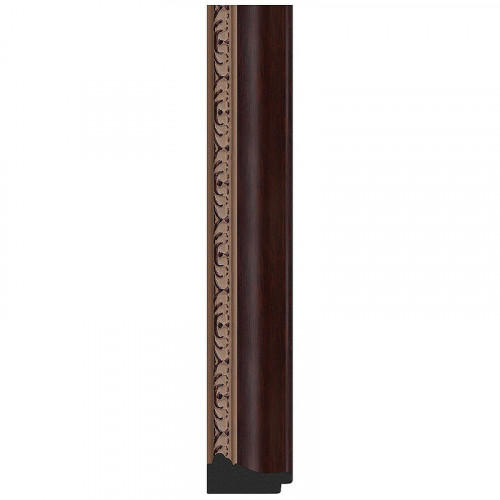 Зеркало Evoform Definite 103x53 BY 3641 в багетной раме - Махагон с орнаментом 50 мм стекло