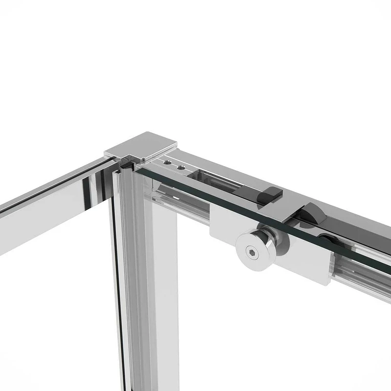Душевой уголок Vincea Slim Soft 140x100 VSR-1SS1014CL профиль Хром стекло прозрачное