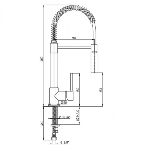 Смеситель для кухни Paini Cox 78CR557PEKM Хром