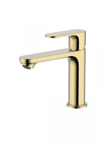 Смеситель для раковины Aquatek Альфа AQ1910BG цвет Золото шлифованное