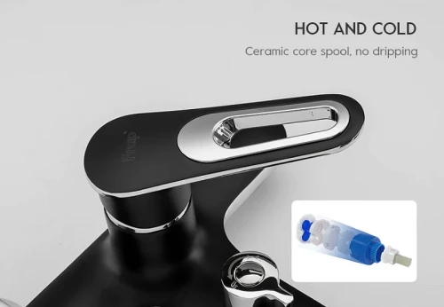 Смеситель для ванны Frap H49-6 F3249-6 Черный матовый Хром