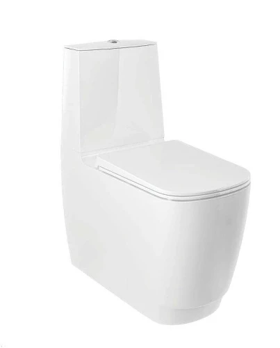 Унитаз-компакт Kludi Resa S 27WCB0153 цвет Белый матовый без бачка и сиденья