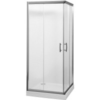 Душевой уголок Aquanet Alfa Cube NAA1142 100x100 00185041 профиль Хром стекло прозрачное