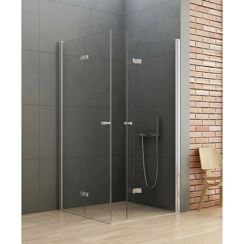 Душевой уголок New Trendy New Soleo Chrome 90х70 D-0149A/D-0151A профиль Хром стекло прозрачное