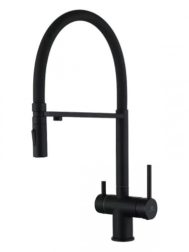 Смеситель для кухни FILARETE Roun FL3020BL цвет Черный матовый