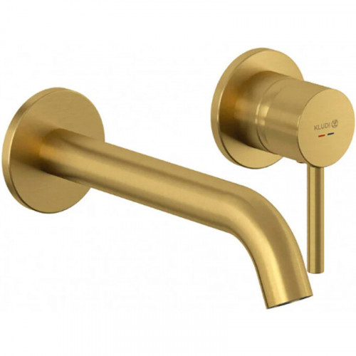 Смеситель для раковины Kludi Bozz 38245N076 Золото брашированное латунь