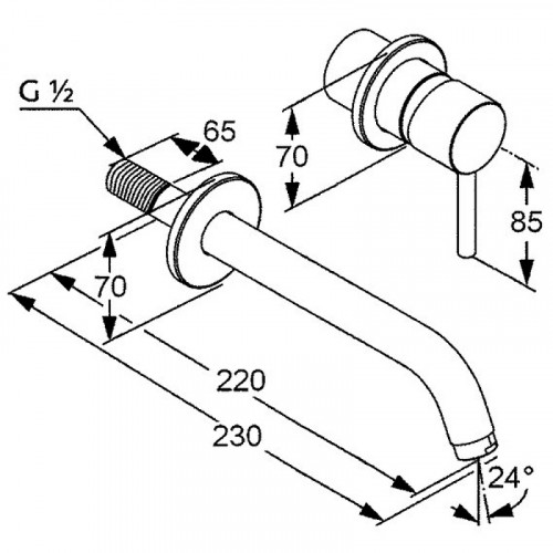 Смеситель для раковины Kludi Bozz 38245N076 Золото брашированное латунь