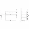 Тумба Boheme Armadi Art Loft 100 894-100-W подвесная Белая МДФ / ЛДСП