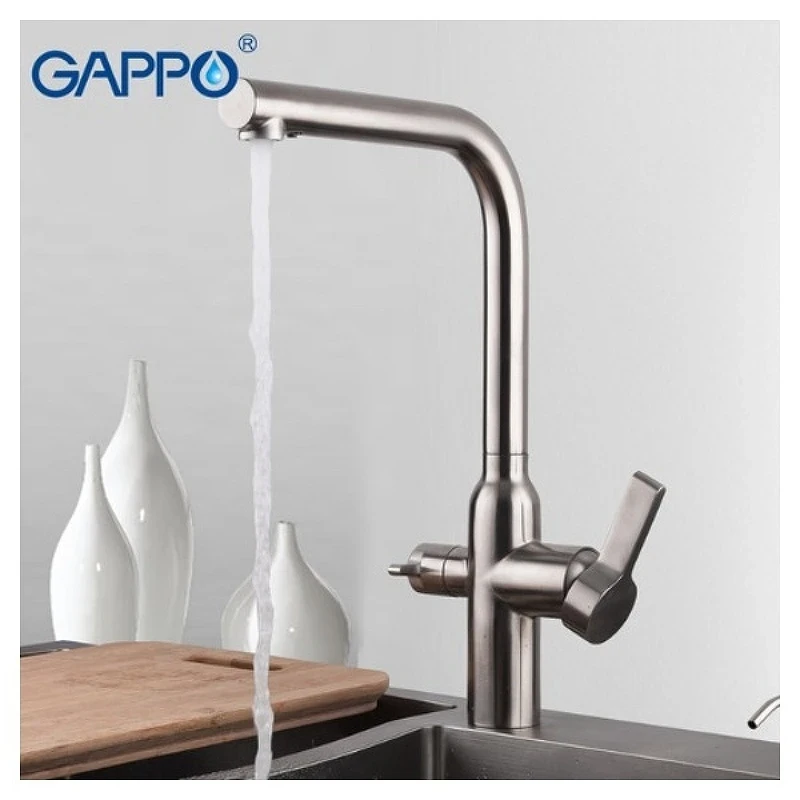 Смеситель для кухни Gappo G4399-4 Нержавеющая сталь нержавеющая сталь