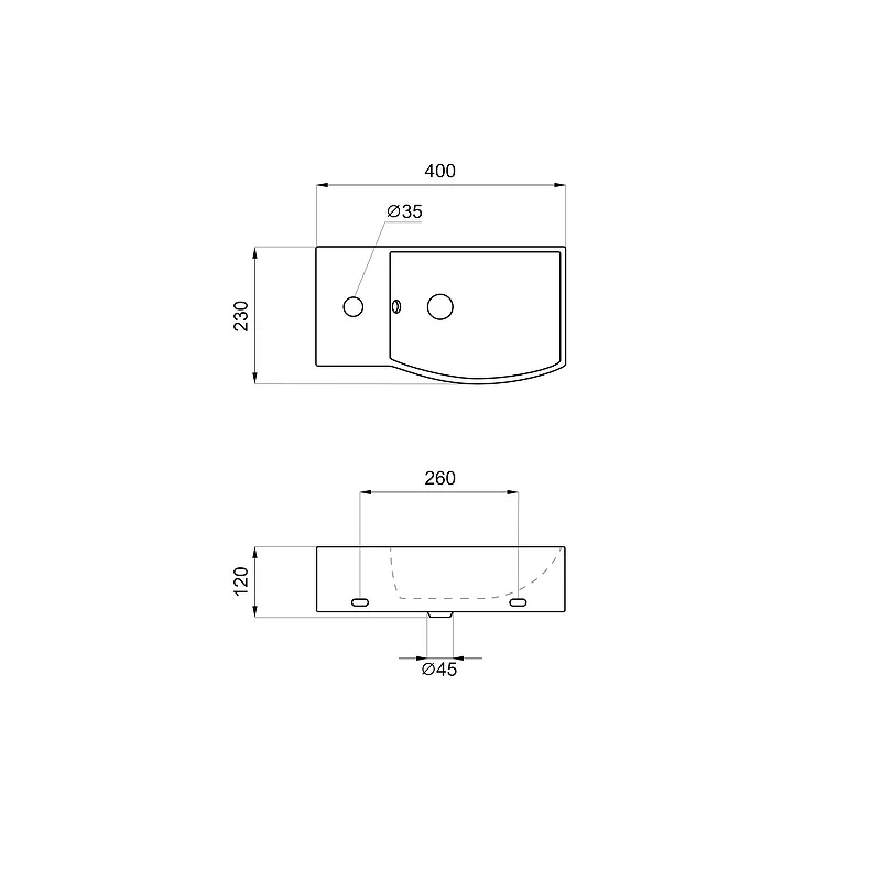 Раковина Lavinia Boho Bathroom Sink 40 L 33311027 цвет Белый глянцевый