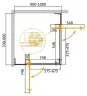 Душевой уголок Cezares Slider 100х80 SLIDER-AH-2-70/80-90/100-BR-GM профиль цвет Оружейная сталь стекло бронзовое